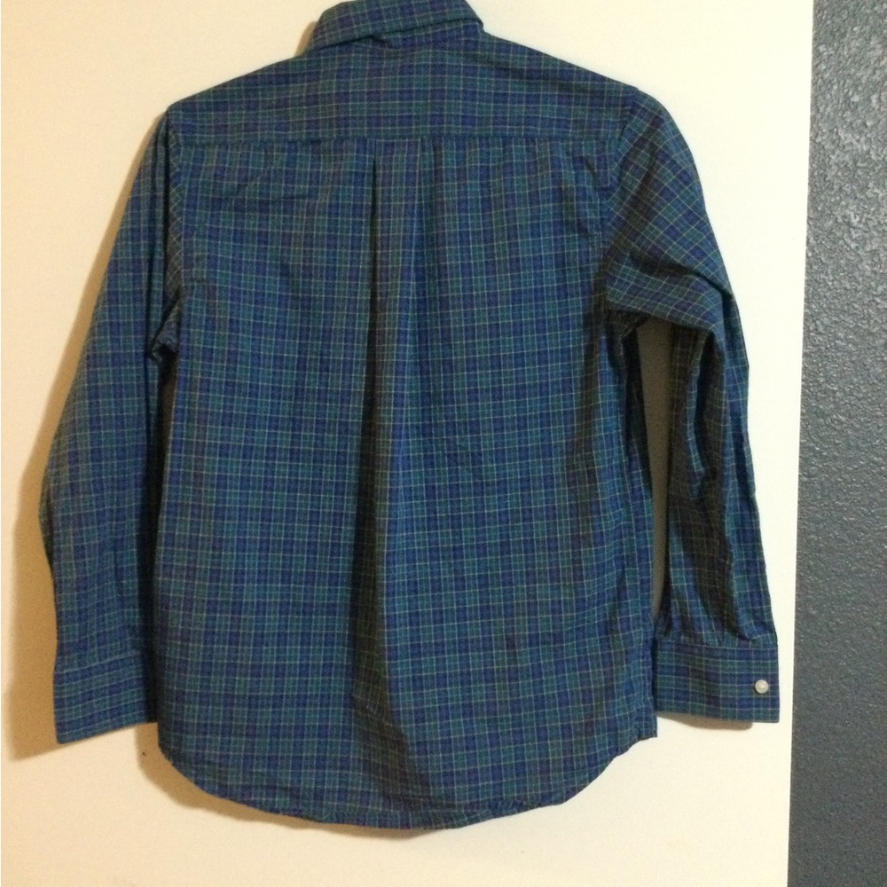 Lauren Ralph Lauren Blue and Green Button-Down Shirt - Picture 3 of 3